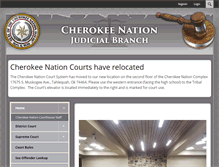 Tablet Screenshot of cherokeecourts.org
